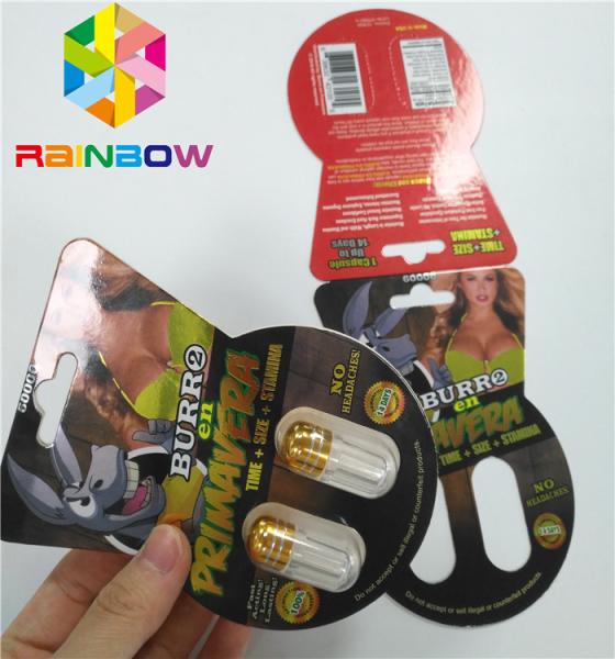 Quality 3d Lenticular Packaging Burro Brand Paper Card Box Single Double Hole Including Bottle for sale