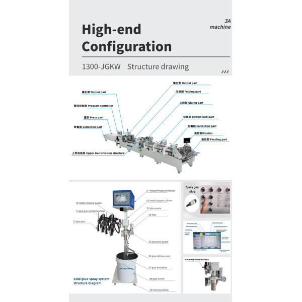 800ZH Glue Spray Gun for Wood Packaging Corrugated Box Dual- Lock Bottom Folder Gluer