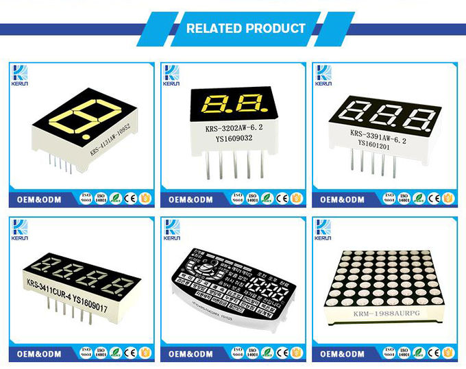 Super bright various size common cathode or anode 16 segment led display 5