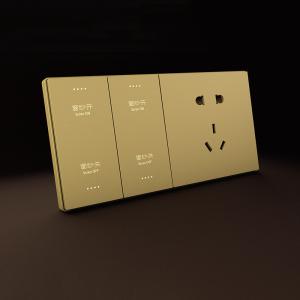 Champagne Gold Programmable Smart Light Switch AC110V Wifi Light Timer Switch