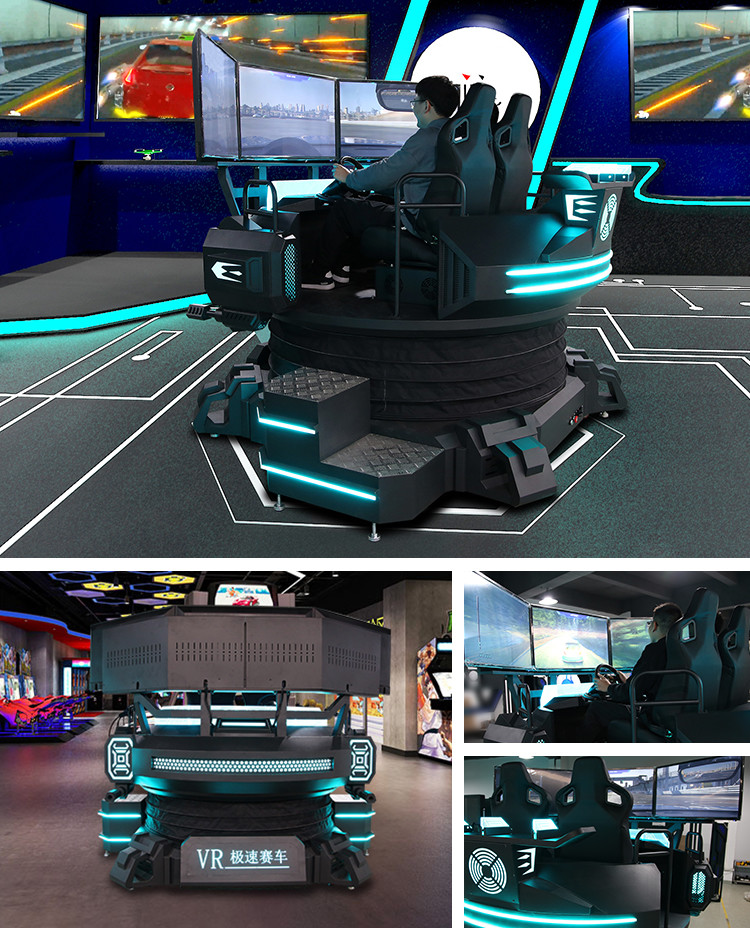 Driving Simulator Race Game Arcade Machine 3 Screens 3.0kw 3Dof cing Car