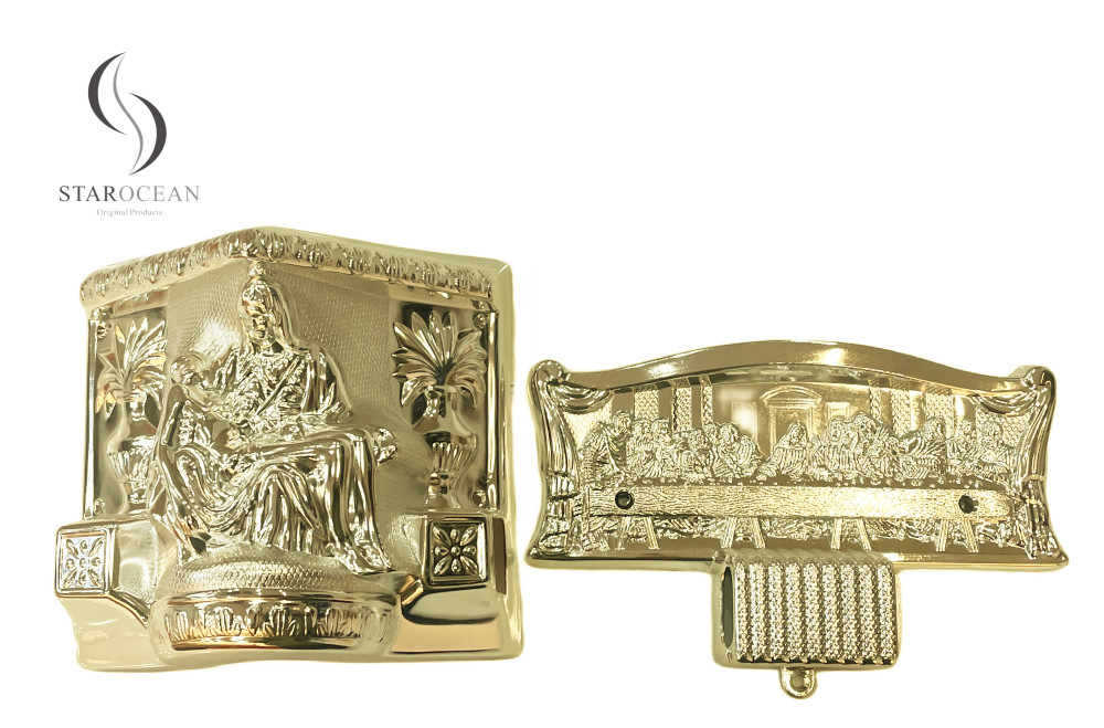 Luxury American Casket Corner 9# LG In Light Gold Color And High Quality