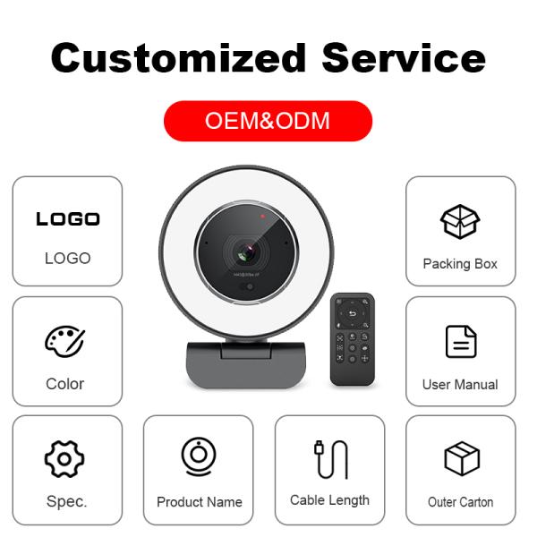 110 Degrees Wide Angle HD Webcam 4K With Microphone AI Function