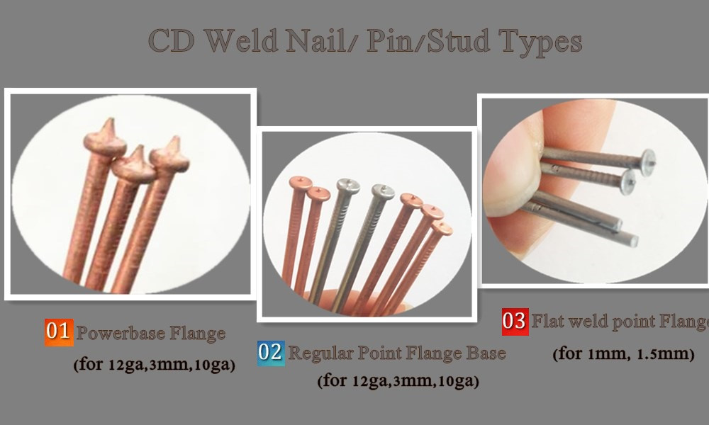 3mm Wire Dia Steel 4.8 Cd Weld Stud Inulation Pins With Copper Plated