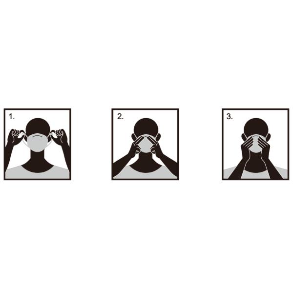 Folding Antibacterial KN95 Earloop Disposable Face Masks