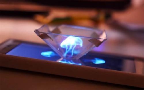 Quality Transparent Rear Holographic Projection Film 3d Screen For Window Display for sale