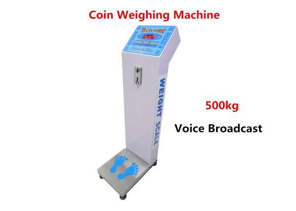 Quality Wifi Smart Coin Operated Weight Scale Machine Voice Broadcast Function for sale