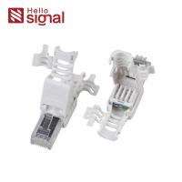 Toolless CAT6A RJ45 Unshielded Plug With Fixed Ring ZC-688X-C6A for sale