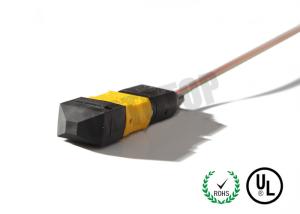 SM MPO Fiber Optic Patch Cord For CATV / Optical Access Network , ISO Listed