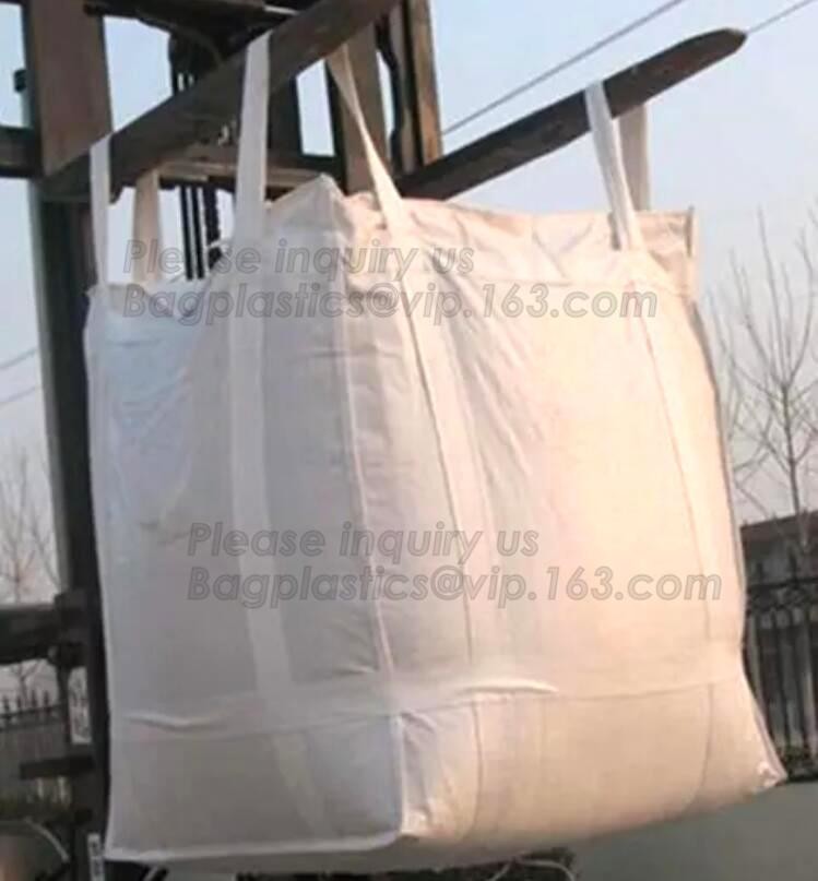 customizable PP u-panel baffle big bag /coated white woven PP jumbo bag/ventilated 4 panel baffle bag/all colors availab