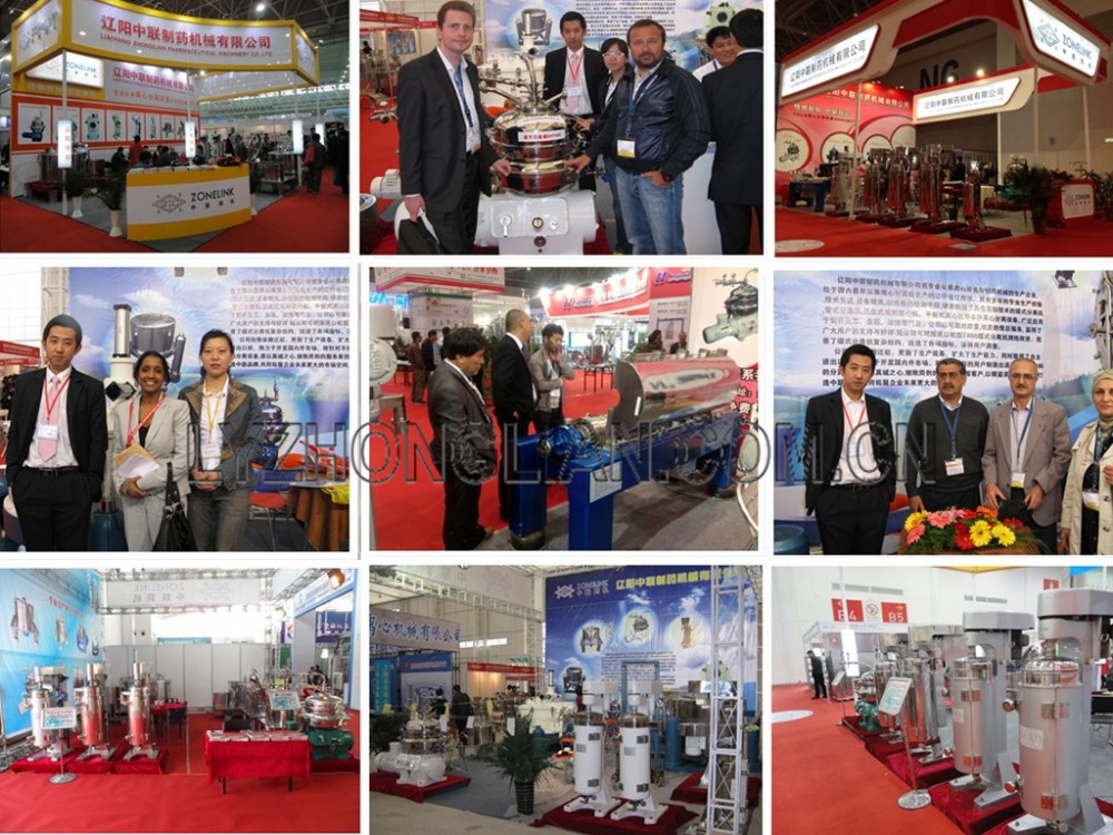 SS316l automatic continuous HR630 stage single phase pusher centrifuge for salt