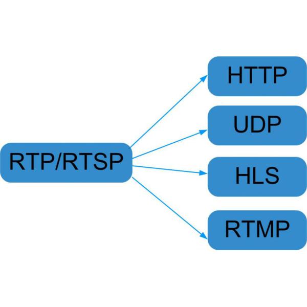 IP Stream Converter Gateway RTP RTSP To RTMP UDP HLS RTMP Protocol COL5771