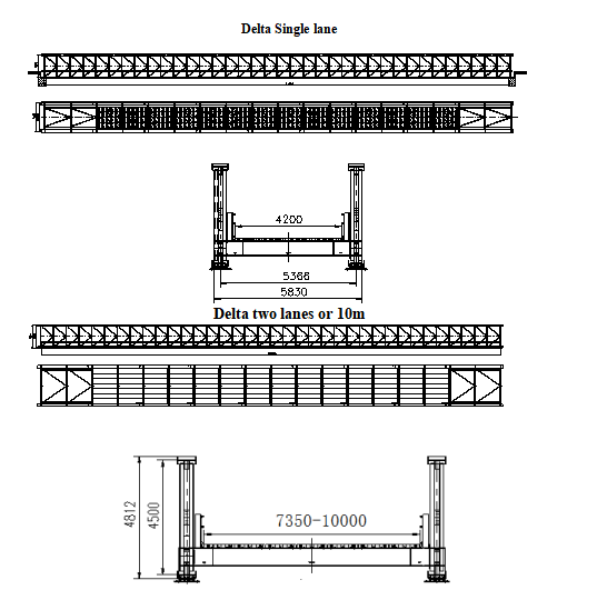Longevity Delta Frame Bridge Easy Transportation Anti Skid Surface