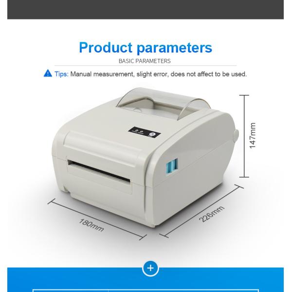 CPCL TSPL Thermal Postage 4 Inch Label Printer For Express Warehouse