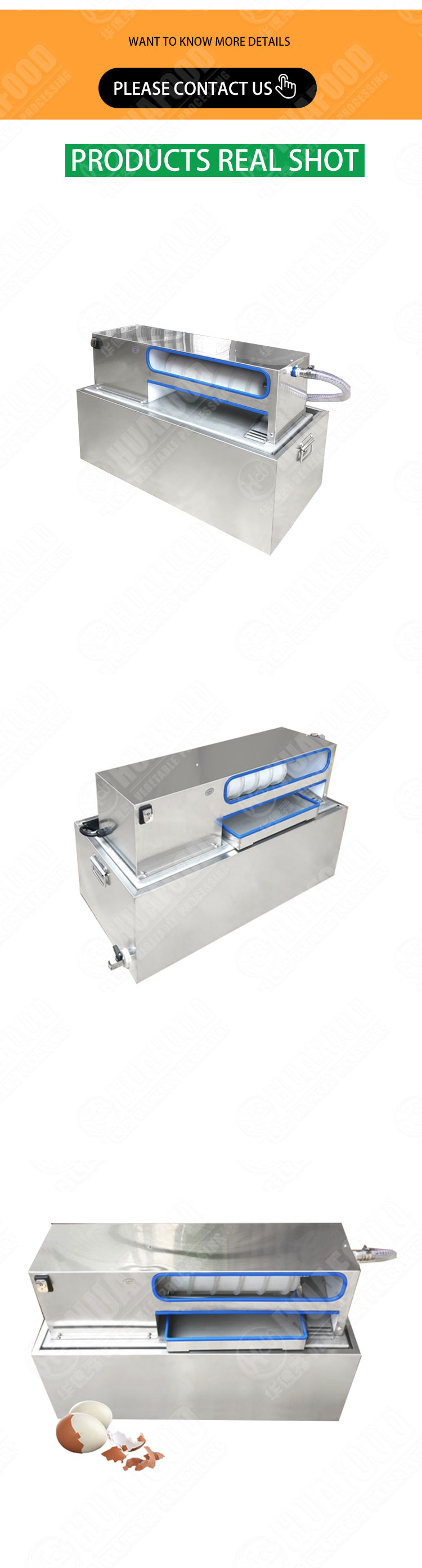 Intelligent Control Boiled Egg Peeling Machine / Soft Boiled Egg Sheller / Hard Boiled Egg Peeling Machine