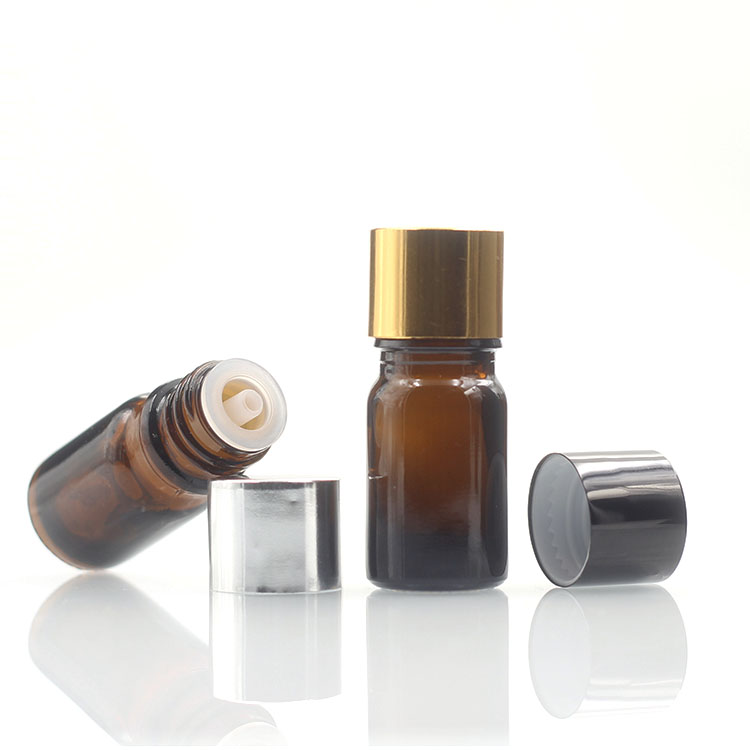 Amber Color Glass Bottles With Dropper Custom Color 5ml Essential Oil Bottles