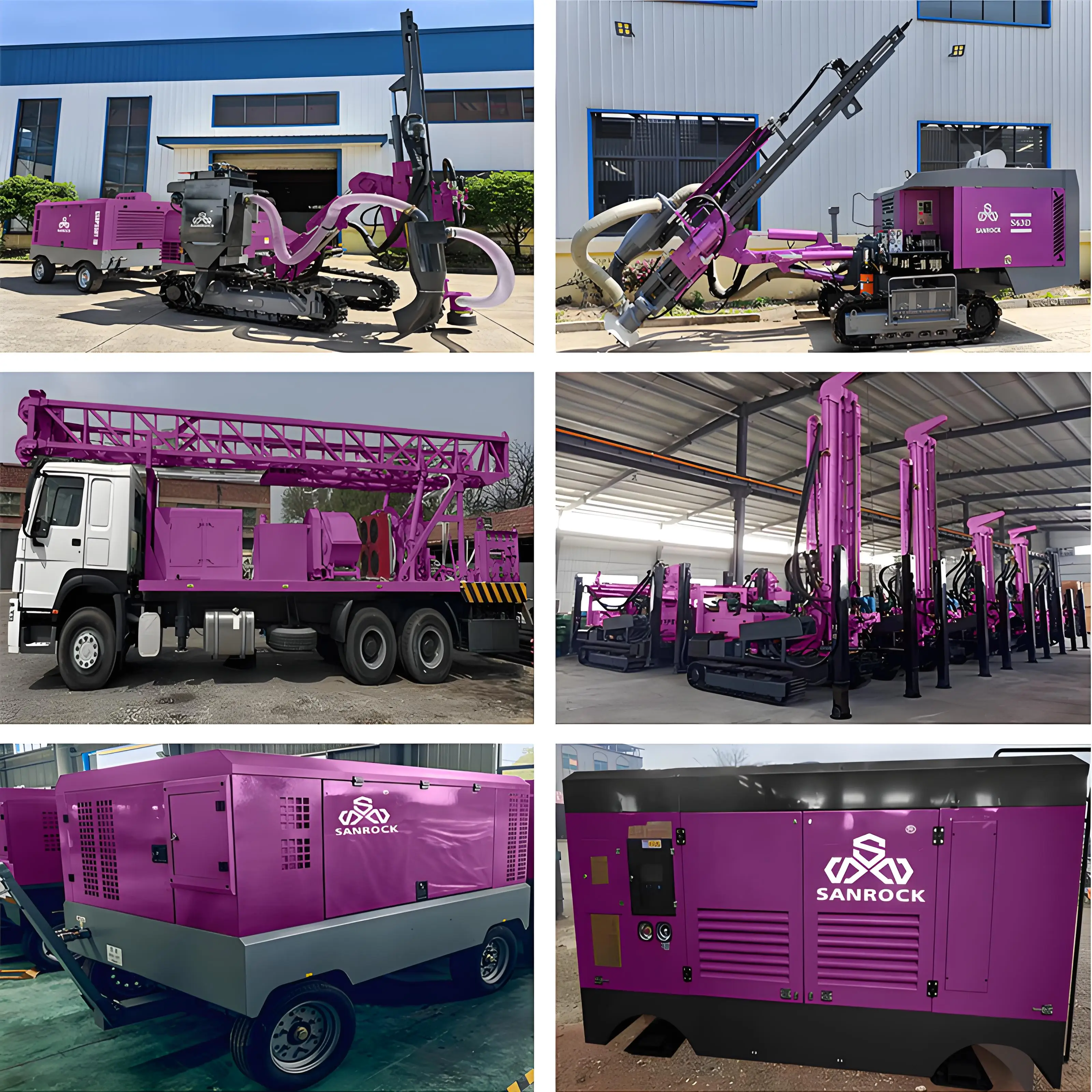 Surface DTH Drilling Rig Infrastructure Development Borehole Drilling Machine Pneumatic Drilling Rig