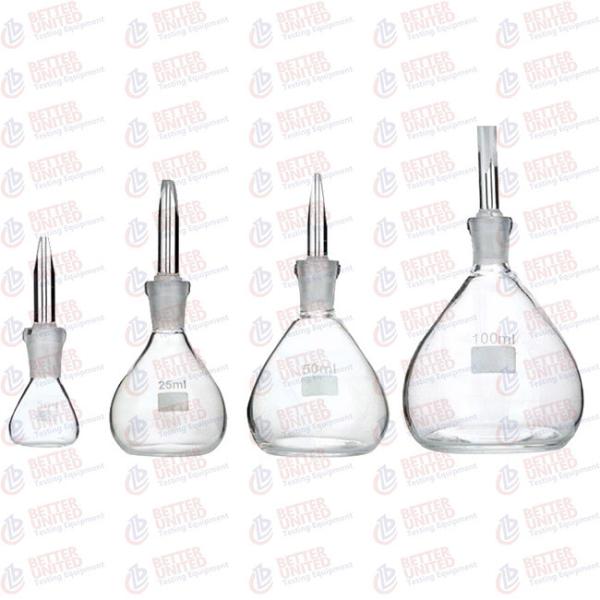 Quality Glass Pycnometer Specific Gravity Bottle Soil Testing Equipment for sale