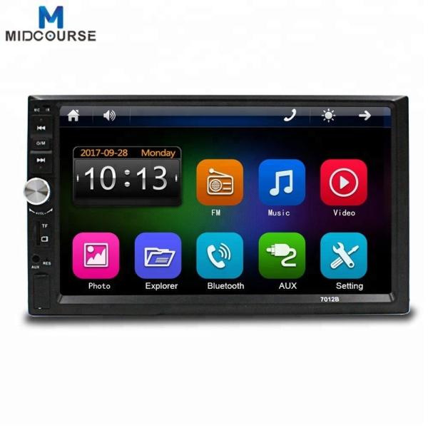 Quality Wholesale Universal 7 Inch 2 Din Touch Screen Bluetooth Car Stereo with New C200S Chip / Mirror Link /New UI /Fast Charg for sale