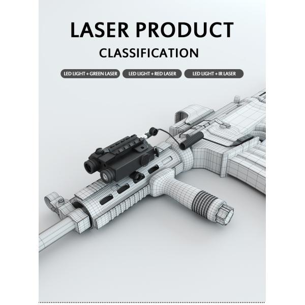 Alluminum Alloy Picatinny Rail Flashlight 225 Lumens 97*74*46mm