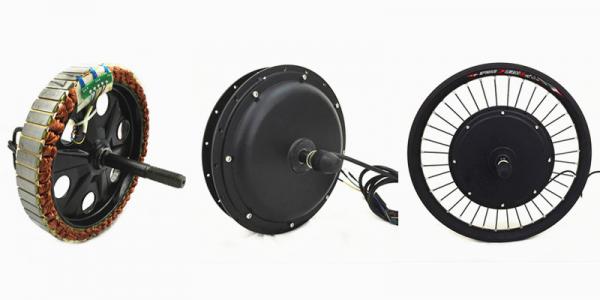 Brushless Gearless Dc Electric Bike Hub Motor , Electric Bicycle Wheel Motor 36v 500w