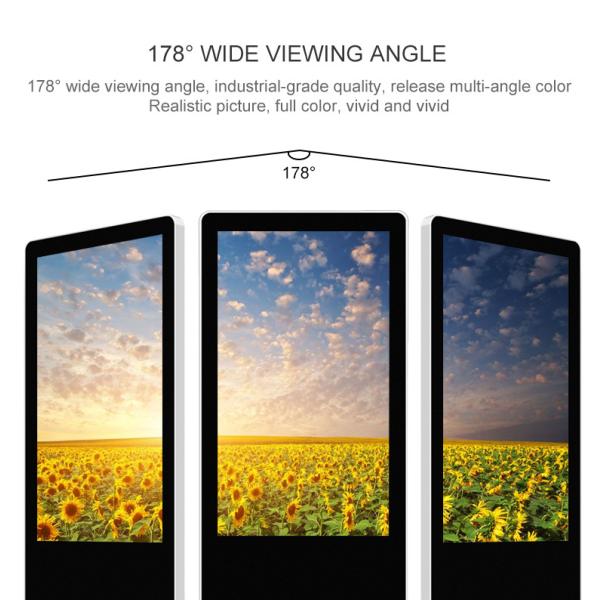 43 "48" 55 "65" Vertical Free Standing Digital Signage Indoor