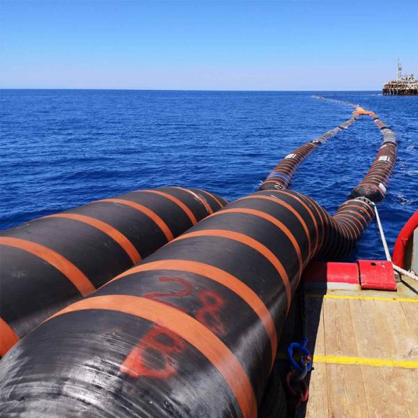 Water Supply Floating Pipeline System Anti Corrosion For Dredging Land Reclamation