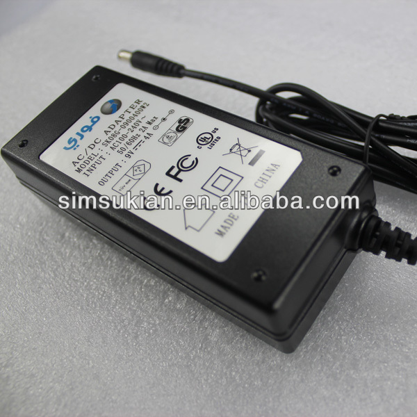 12v4a desktop adapter with UL SAA CE FCC approval