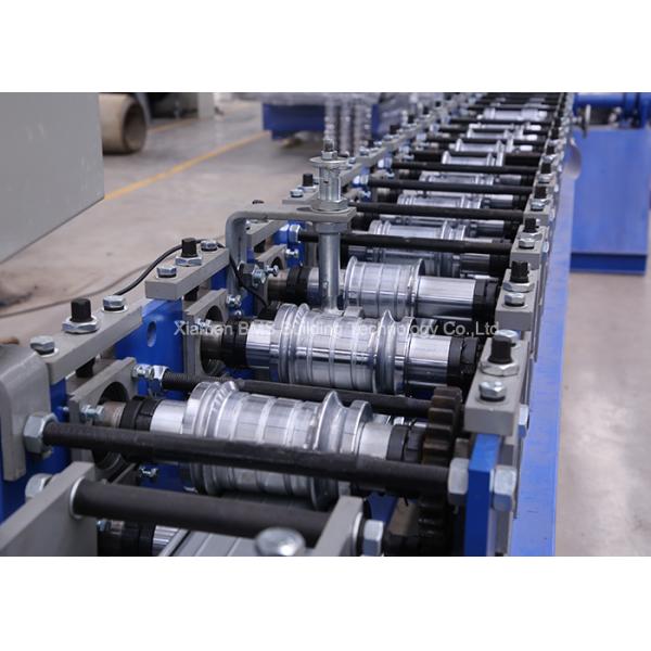 Cr40 Steel Precision Machined Roller Shutter Door Roll Forming Machine Hydraulic Cutting