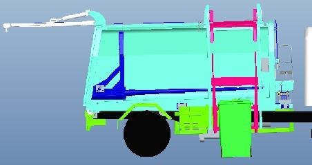 City Side Loader Garbage Truck