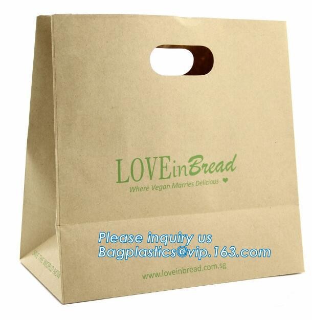 Custom paper bag with handle coated white paper bag printing pattern flower carrier bag,Flower carrier paper bags with d