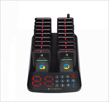 Wireless 433.92 Free queue guest pager system for restaurant managing waiting customer