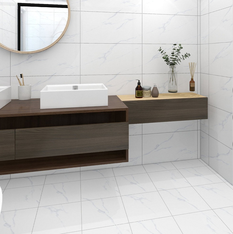 Acid-Resistant 300 x 300 Glazed Tiles for Kids Bathroom Floor in Antibacterial Design