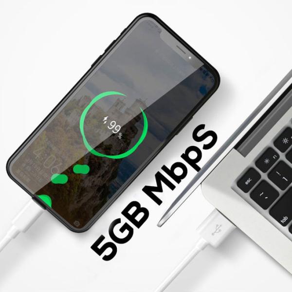 Round OEM 1M USB 3.0 To USB C Cable Charging Cable For Android