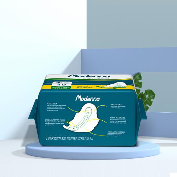 Organic Cotton Female Sanitary Napkin Ultra Thin Biodegradable Napkins For Periods