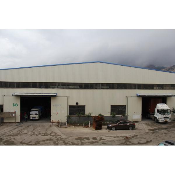 Folding Prefab Steel Structures Fire Proof Warehouse Hop Dip Galvanized Surface