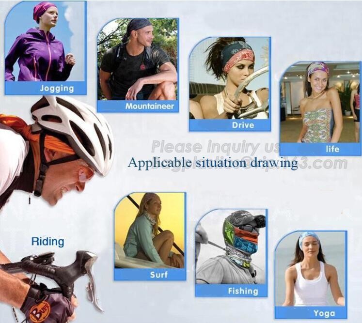 multi choice women head scarf printed colorful face mask custom logo/size bandana,Sport Strapping Seamless Custom Gaiter Whi