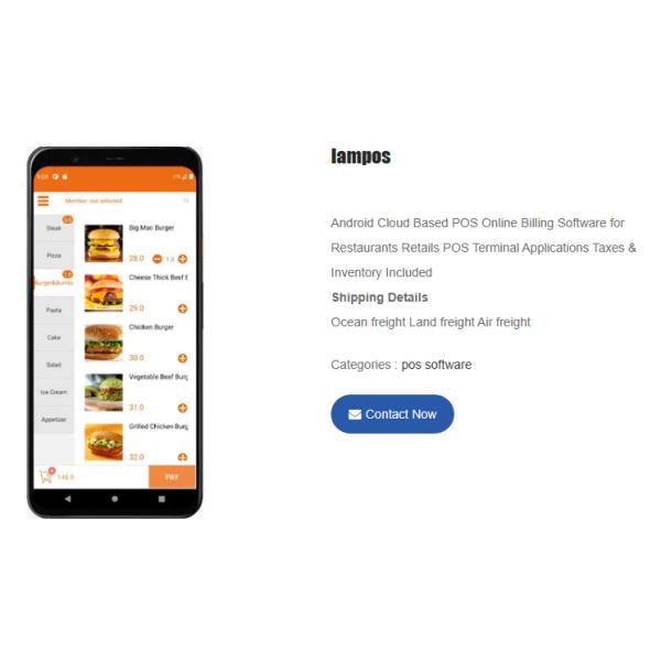 Background Management Software Cloudy Retail with POS APP and Kitchen Printer Support