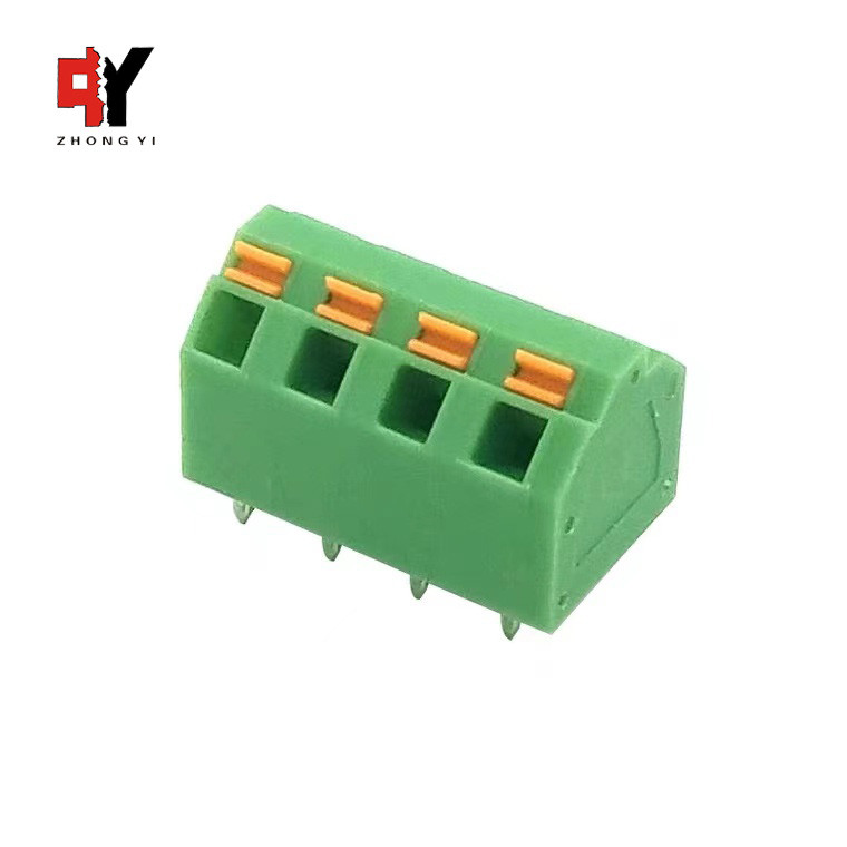 3.81mm / 5.08mm PCB Spring Terminal Block HQ249 Screwless Feed Through Wire Connector