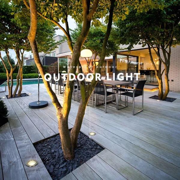 Concrete Inground Driveway Lights Stainless Steel Multicolor