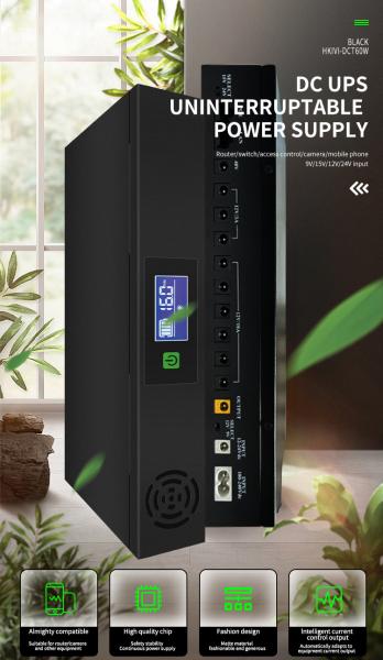 Quality 8000mah-20000mah Battery Capacity Range UPS Backup Power For Router 1A/2A Output Current for sale
