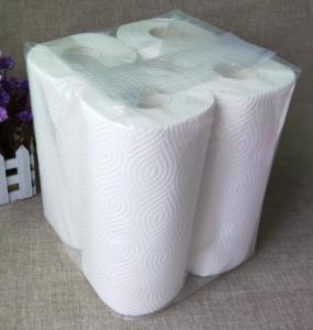 China Customized White Kitchen Paper Hand Towel Tissue of Zero Bleaching wholesale