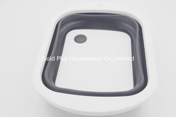 Quality 3 In 1 0.118CBM FDA TPR Foldable Plastic Basket for sale