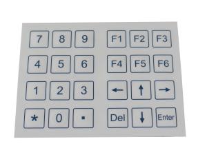 24 Keys Dust Proof Industrial Membrane Keypad With Dot Matrix