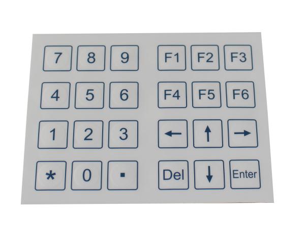 Quality 24 Keys Dust Proof Industrial Membrane Keypad With Dot Matrix for sale