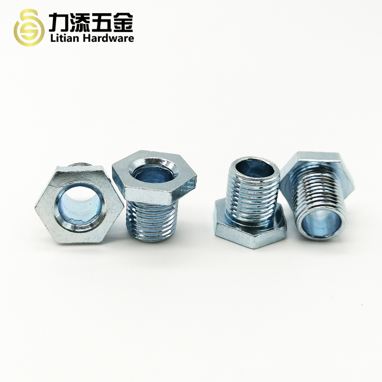 M16 Hexagonal Rivet Nut Hollow Bolt Nickel Plated For Multiapplication