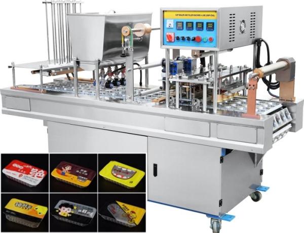 Quality Plastic Food Container Tray Sealing Machine Lunch Tray Heat Sealer for sale