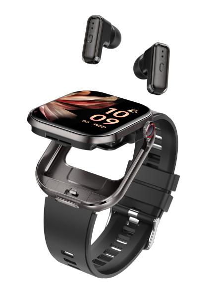 Quality T99 TWS Smart Watch 2-in-1 Bluetooth Earphones 2.02''TFT square screen Bluetooth Call for sale
