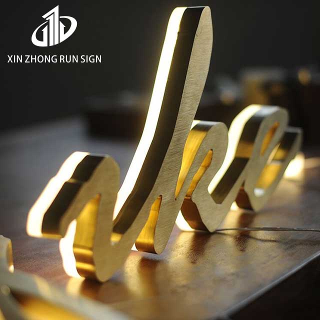 Custom design led store sign 3d Letter store sign Back Light building Custom store outdoor sign
