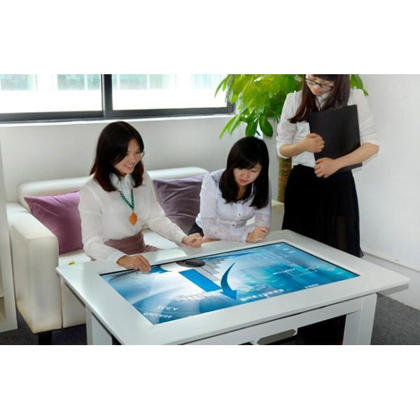 Lcd Interactive Smart Home Touch Screen Table Multi-Function Table With Computer For Kids / Family / Meeting